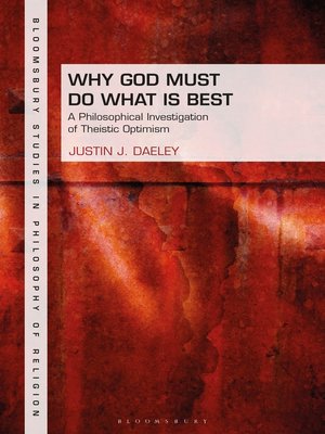 cover image of Why God Must Do What is Best